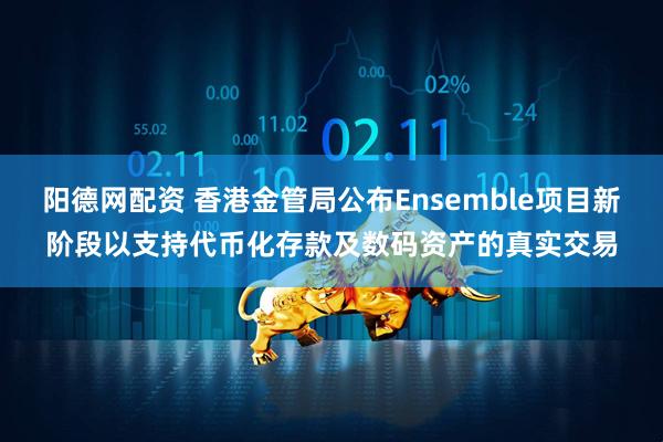阳德网配资 香港金管局公布Ensemble项目新阶段以支持代币化存款及数码资产的真实交易